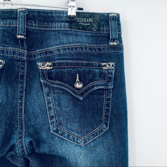 ZCO Jeans Blue distressed‎ jeans boot cut  size 9 - Picture 10 of 14